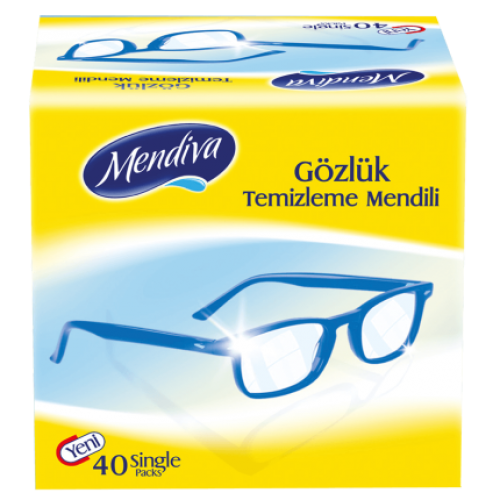 Mendiva Gözlük Temizleme Mendili 40'lı